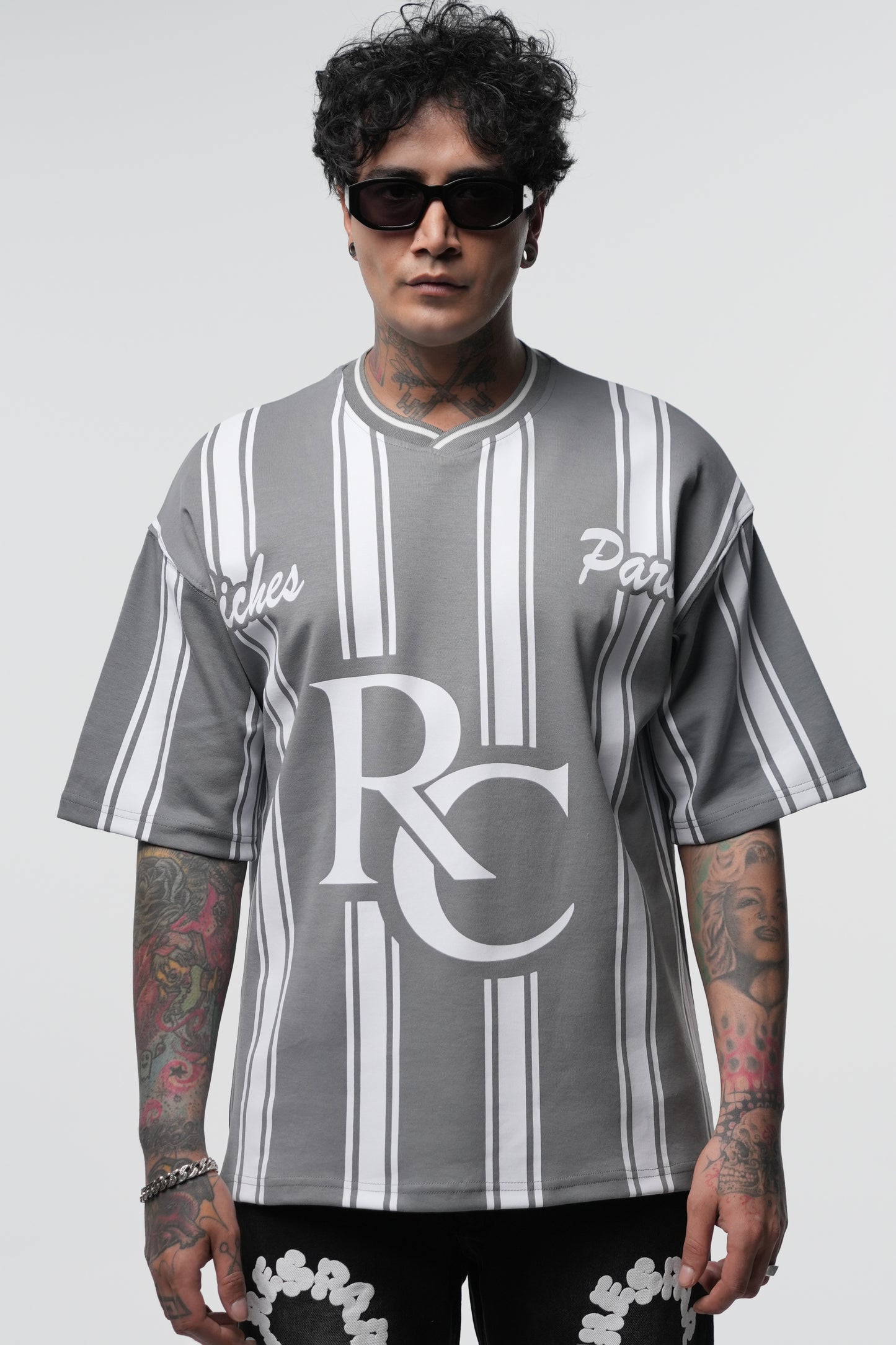 T-shirt Riches Paris Jersey gris