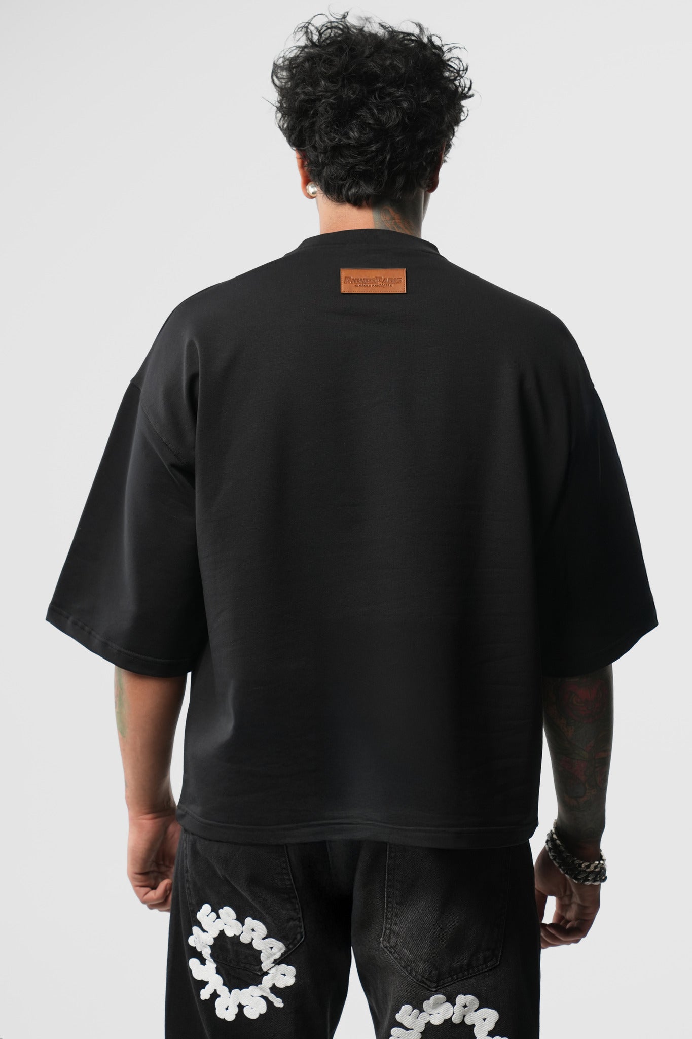 T-shirt Riches Paris noir « Silver teeth»