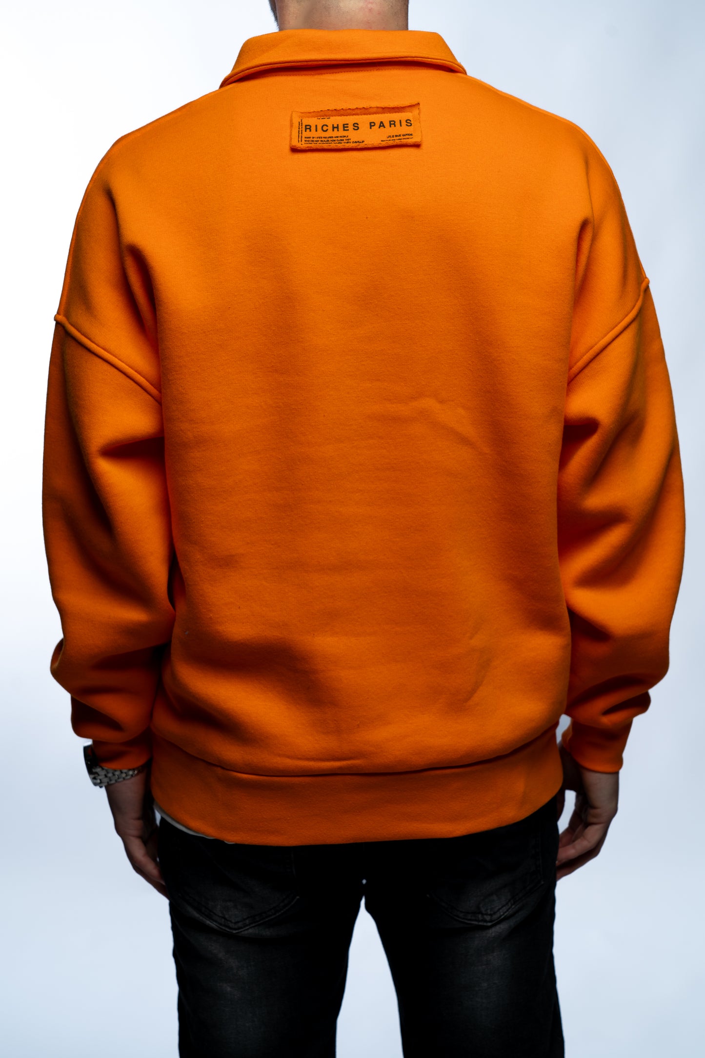 Sweat zip Riches Paris Orange