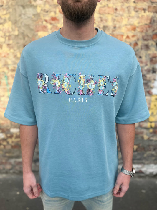 T-shirt Riches Paris bleu « RICHES »