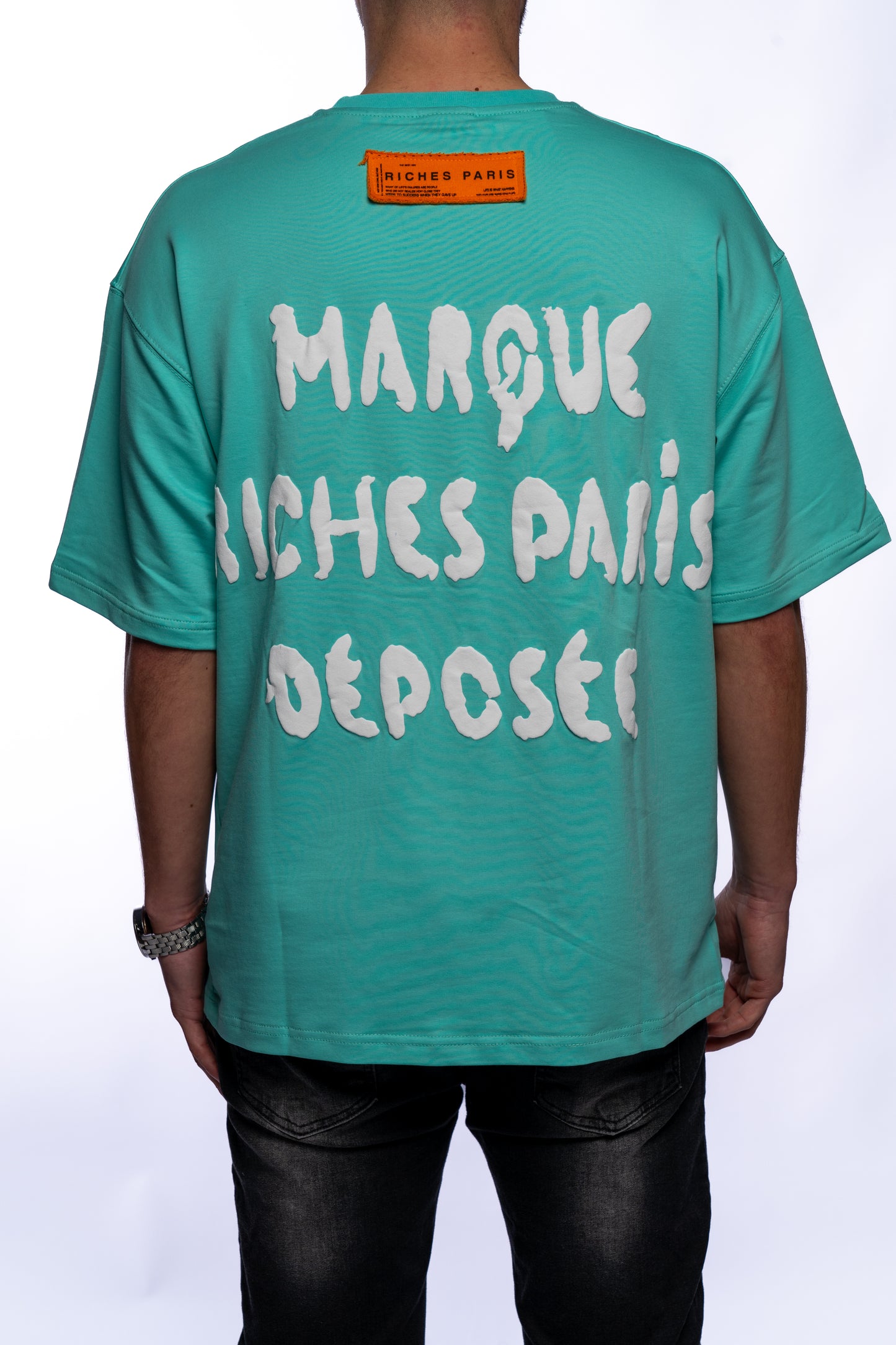 T-shirt "Marque Déposée" Menthe Riches Paris